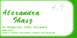 alexandra ihasz business card